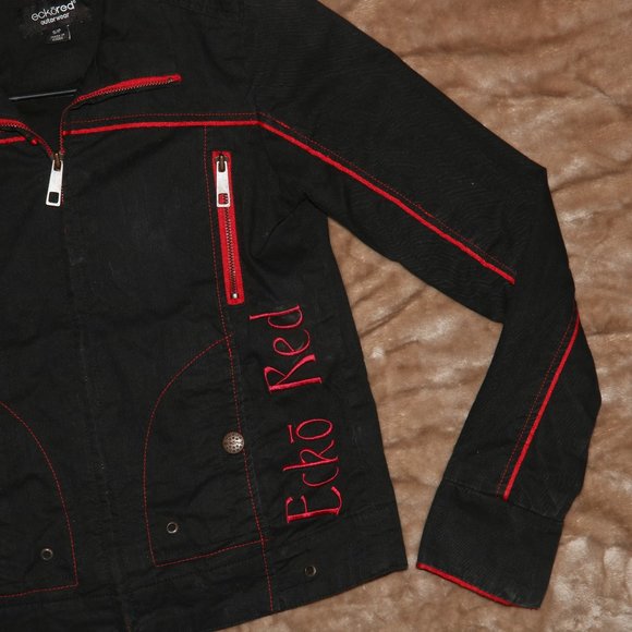 Eckored Ecko Outerwear Zip Up Jacket - Length 21 - Shoulders 13.5 - Arm Pits 15 - Picture 5 of 15